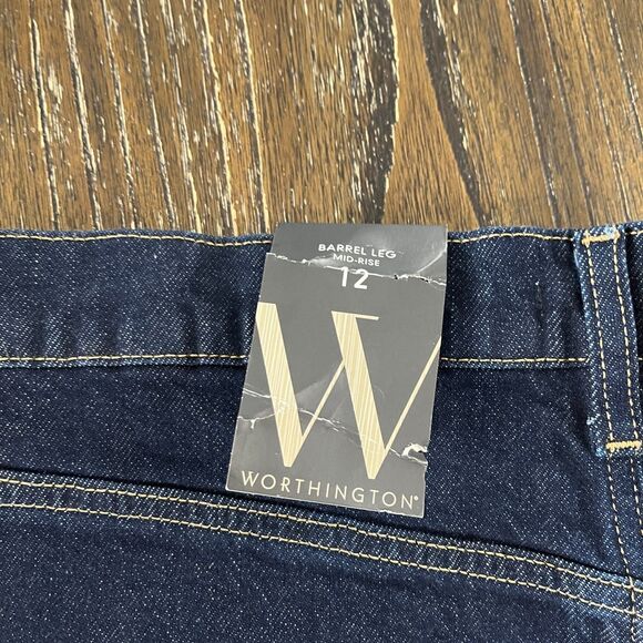 Blue Cropped Ankle Jeans with Relaxed Fit - Picture 2 of 13